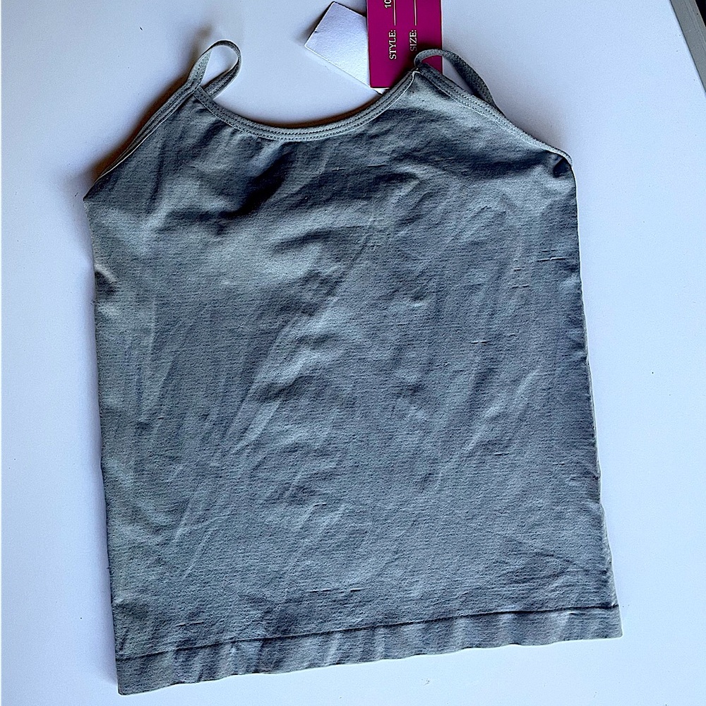 Aviva gray girl’s camisole nylon spandex size 14-16